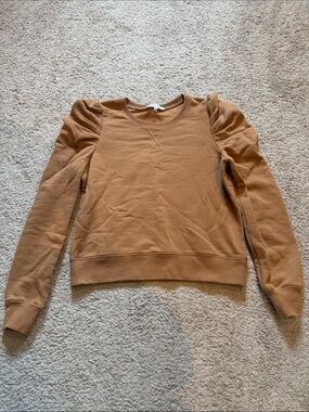 Rebecca Minkoff Women's Puff Sleeve Pullover Sweatshirt - Caramel